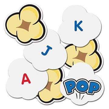 Learning Resources Pop for Letters, Early Phonics Game, Alphabet Recognition, ABCs, 8 Pop Cards, Ages 4+, Grades PreK+