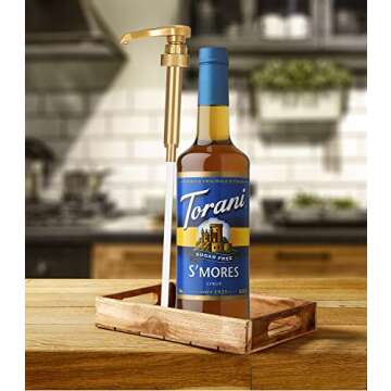 Torani S'mores Syrup 750ml with Pump for Coffee