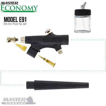 Master Airbrush E91 Set with 0.8mm Tip