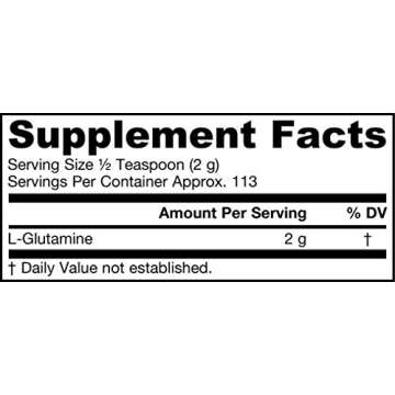 Jarrow Formulas L-Glutamine Powder, Supports Muscle Tissue & Immune Function, 8 Oz