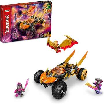 LEGO NINJAGO Cole’s Dragon Cruiser Car Toy - Ninja Minifigures Included!