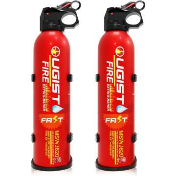 Water-Based Fire Extinguisher - 2 Pack for Home & Vehicle Use, Cold-Weather Safe