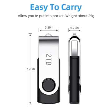 Grehge gh-Speed Thumb Drive Waterproof Memory Stick Metal USB Drive Data Storage with Keychain Design Pen Drive Jump Drive for Data Backup and Transfer for PC/Laptop