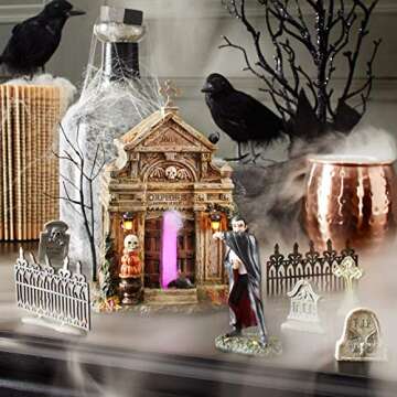 Department 56 Halloween Accessories for Village Collections Tombstones Figurine Set, Multiple Sizes, Multicolor