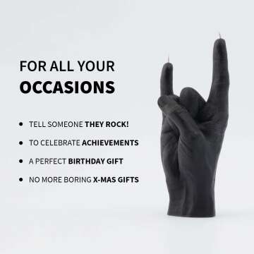 You Rock Hand Gesture Candle - Handmade Gift Decor