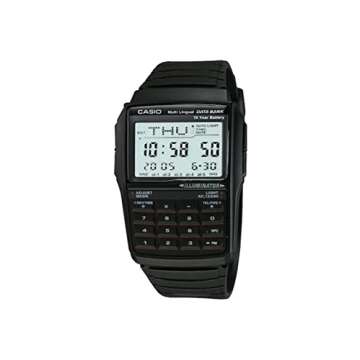 Casio Men's Vintage DBC32-1A Data Bank White Digital Watch