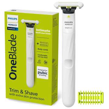 Philips Norelco OneBlade Unisex Intimate Pubic & Personal Body Groomer & Trimmer, QP1924/70