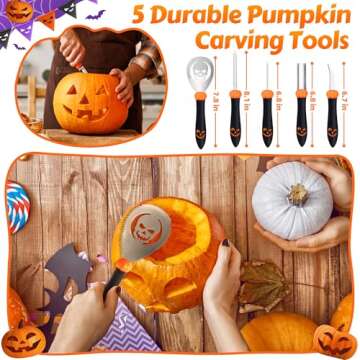 ZIZZ Pumpkin Carving Tools Set for Halloween Fun