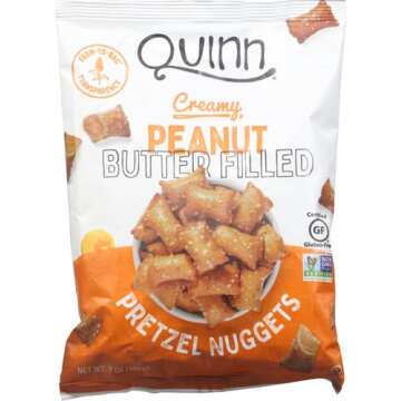 Quinn Snacks Peanut Butter Filled Pretzels, 7 Oz