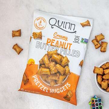 Quinn Snacks Peanut Butter Filled Pretzels, 7 Oz