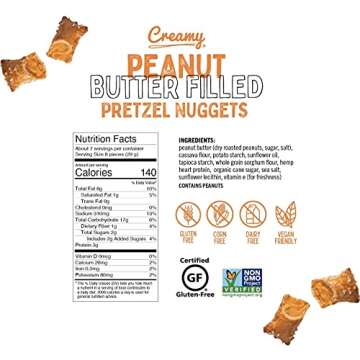 Quinn Snacks Peanut Butter Filled Pretzels, 7 Oz