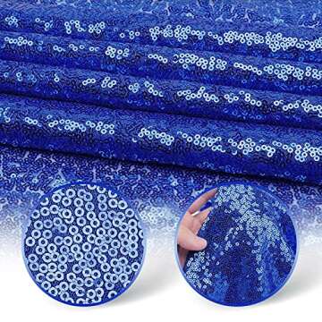 yuboo Royal Blue Table Runners 12''x 108'' Sequin Runner, 2 Pack Glitter Table Cloth for Birthday Decoration Party Supplies Wedding Bridal Baby Shower Holiday Celebration Fall Christmas Table Decor