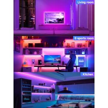 GIPOYENT TV LED Lights - 13.1Ft Color Changing