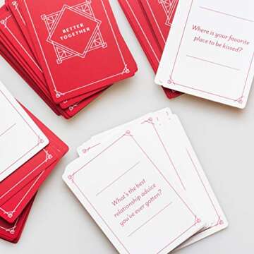 BETTER TOGETHER Honest Conversation Starter Couple Games - 100 Romantic & Deep Couple Questions Card Games - Relationship Cards for Couples Date Night Game Ideas Stocking Stuffer Ideas for Him Her