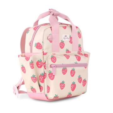 Itzy Ritzy Toddler Backpack - Daycare Bag - Features Adjustable Shoulder Straps , Strawberry Backpack