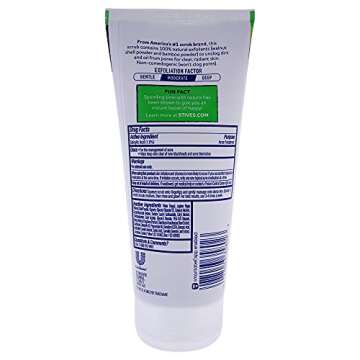 St. Ives Blackhead Clearing Face Scrub, Clears Blackheads & Unclogs Pores, Green Tea & Bamboo, Salicylic Acid Acne Treatment Facial Scrub, Moderate Exfoliator Skin Care with Natural Exfoliants 6 oz