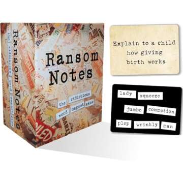 Ransom Notes - The Ridiculous Word Magnet Party Game & Expansion Pack One Bundle, 3+ Players