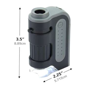 Carson MicroBrite Plus 60x-120x LED Pocket Microscope