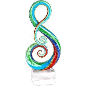 Badash Rainbow Murano Style Glass Centerpiece