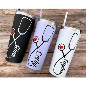 Personalized Nurse Stainless Tumbler