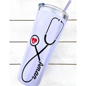Personalized Nurse Stainless Tumbler