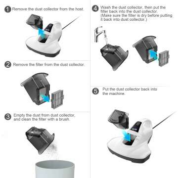 Housmile Bed Vacuum Cleaner with 13KPa Powerful Suction