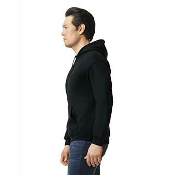 Gildan Adult Fleece Hoodie Sweatshirt - X-Large Multipack, Black