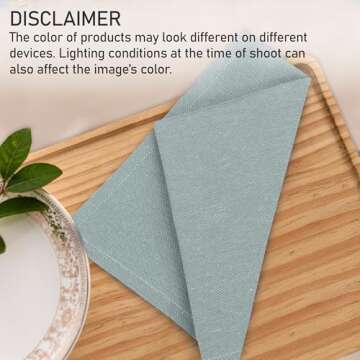 Reusable Army Green Cloth Napkins Set of 12