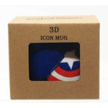 Captain America 3D Icon Mug - Marvel Gift