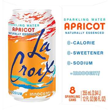 Buy LaCroix Apricot Sparkling Water Pack of 8