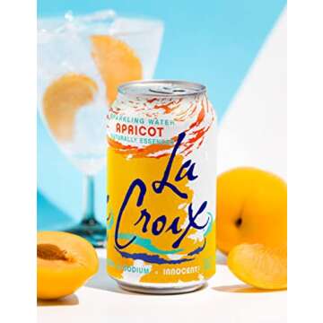 Buy LaCroix Apricot Sparkling Water Pack of 8