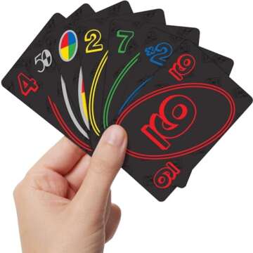 Mattel Games UNO Premium 50th Anniversary Edition Matching Card Game Featuring Commemorative Coin & 112 Cards, Game Night, Kids & Collectors Gift Ages 7 Years & Older.