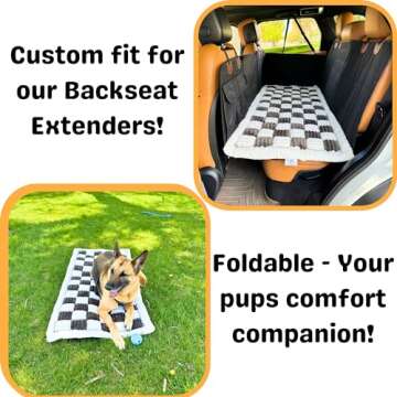 Non-Slip Plaid Dog Bed & Couch Cover for Travel