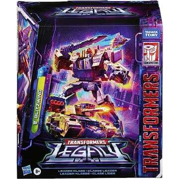 Transformers Toys Generations Legacy Series Leader Blitzwing Triple Changer Action Figure - Kids Ages 8 and Up, 7-inch