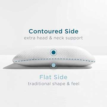 Tempur-Pedic Memory Foam Symphony Pillow Luxury Soft Feel, Standard, White