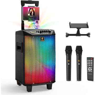 Wireless Karaoke Machine with Bluetooth Streaming