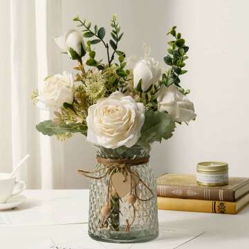 Elegant Faux Hydrangea Flower Arrangements for Weddings or Home Decor