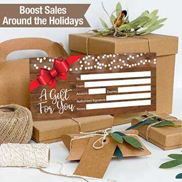 25 Business Christmas Gift Certificates for Clients