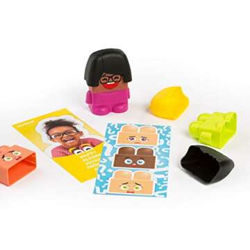 Miniland Emotiblocks, From Ages 2–6 Years, 1-6 Players, Social Awareness, Emotional Intelligence, Therapy Game, Diversity Play, Understand Facial Cues, How to Express Feelings, Asperger’s Toy