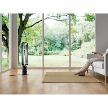 Dyson Cool™ Tower Fan AM07 Black/Nickel - Efficient Comfort