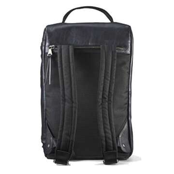 John Varvatos Men's Brooklyn Convertible Duffle Bag Backpack Marbled Midnight