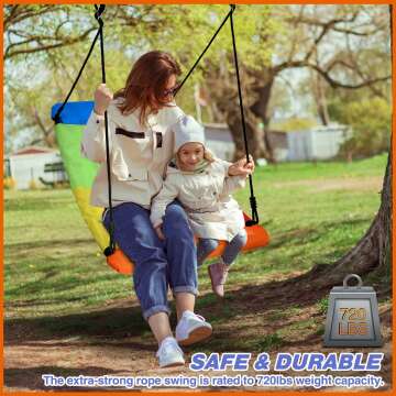 60" Skycurve Platform Tree Swing - 700lb Capacity