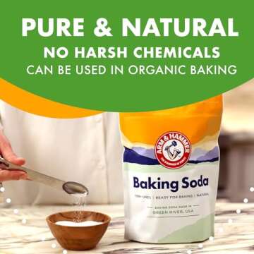 ARM & HAMMER Baking Soda Made in USA, Ideal for Baking, Pure & Natural, 2.7lb Bag