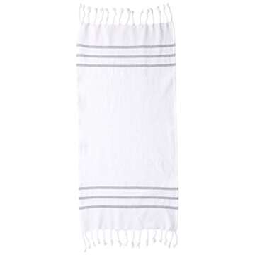 Turkish Hand Towels for Bathroom and Kitchen Hand Woven Turkish Cotton, Quick Dry Highly Absorbent to Reduce Water Consumption, Eco Turkish Towel for Bathroom, Kitchen Towels, Turkish Tea Set Set of 2