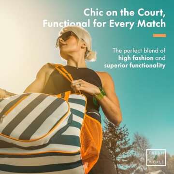 Fresh Pickle Lola Pickleball Tote - Designer Series Pickleball Bag for Women | Premium Pickleball Accessories for Women, Fashion-Forward Pickleball Bags, Chic and Durable Pickle Ball Bags