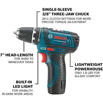 BOSCH 12V Max Cordless 2-Tool Kit