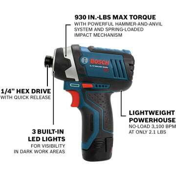 BOSCH 12V Max Cordless 2-Tool Kit