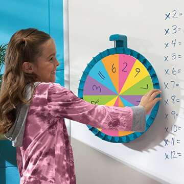 Educational Insights Jumbo Magnetic Spin Wheel - Magnetic Spinner for Classroom Games, Teacher and Classroom Supplies