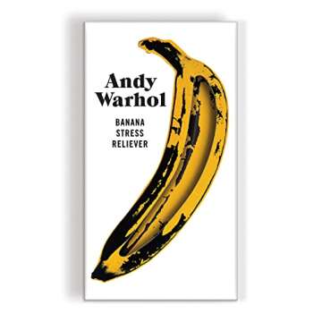 Galison Andy Warhol Banana Stress Reliever – Anti-Stress Tool for Anxiety Relief with Iconic Andy Warhol Art Design, Made of Slow-Rising Polyurethane – Makes an Inspired Gift Idea