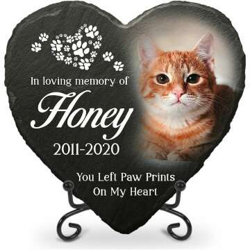 Pawfect House Cat Garden Decor - Pet Memorial Stones & Sympathy Gifts